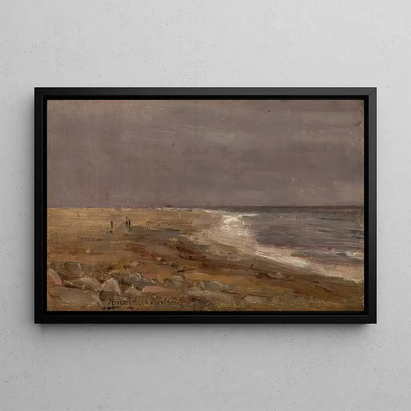 Sunbeam at Jæren - Amaldus Nielsen — framed artwork on a wall