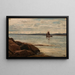 Coastal Landscape at Hvaler - Amaldus Nielsen — framed artwork on a wall