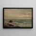 Coastal Landscape Painting Jren - Amaldus Nielsen — framed artwork on a wall