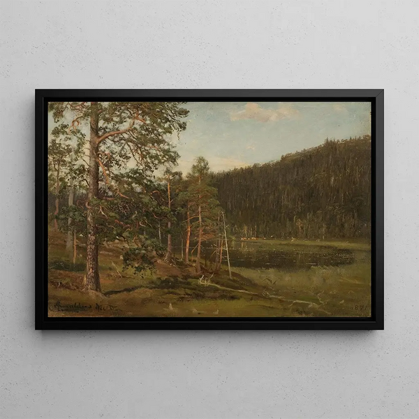 Tjern Levanger - Amaldus Nielsen — framed artwork on a wall