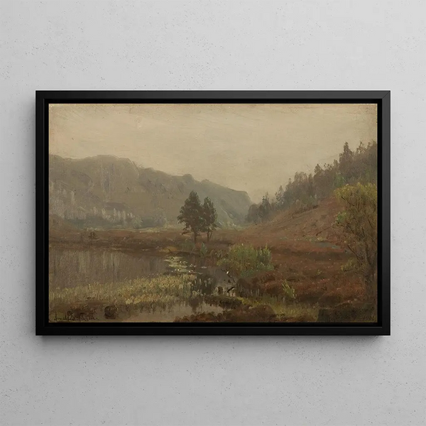 Ambiance de soirée, Hoven, Mandal - Amaldus Nielsen — framed artwork on a wall