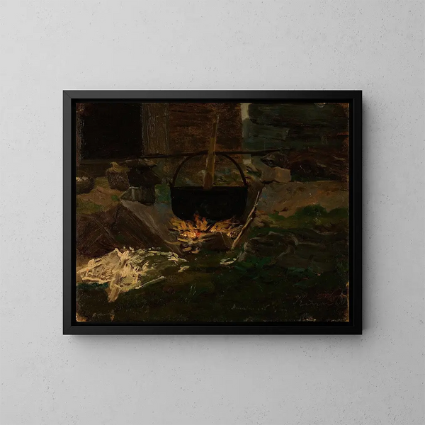 Vasque à graver - Amaldus Nielsen — framed artwork on a wall