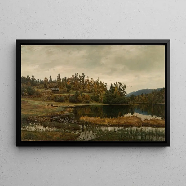 À Oklungen Porsgrund - Amaldus Nielsen — framed artwork on a wall