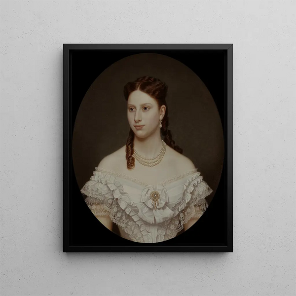 Lovisa Lovisa Josefina Eugenia 1851-1926 Queen of Denmark Princess of Sweden and Norway - Amalia Lindegren — framed artwork on a wall