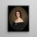 Unknown Woman - Amalia Lindegren — framed artwork on a wall