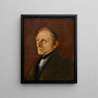 Leopold Kupelwieser painter - Amalia Oblak — framed artwork on a wall