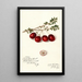 Vaccinium macrocarpon Metallic Bell - Amanda Almira Newton — framed artwork on a wall