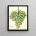 Vitis Clarette à Gros Grains - Amanda Almira Newton — framed artwork on a wall