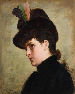 Portrait Painting of a Woman - Amanda Sidwall — artwork view