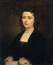 Portrait painting of Athnas Mialaret 1826-1899 wife Michelet - Amandine Parrot — artwork view