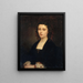 Portrait painting of Athnas Mialaret 1826-1899 wife Michelet - Amandine Parrot — framed artwork on a wall