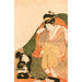 Reproduction of the painting Lovers under a futon; opening image of an erotic set - Kitagawa Utamaro