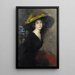 Portrait of a woman - Ambrogio Antonio Alciati — framed artwork on a wall