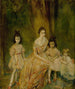 Portrait Painting of Madame Gandrillas and Her Children Marie-Rose Carmen and Juana - Ambrose McEvoy — artwork view