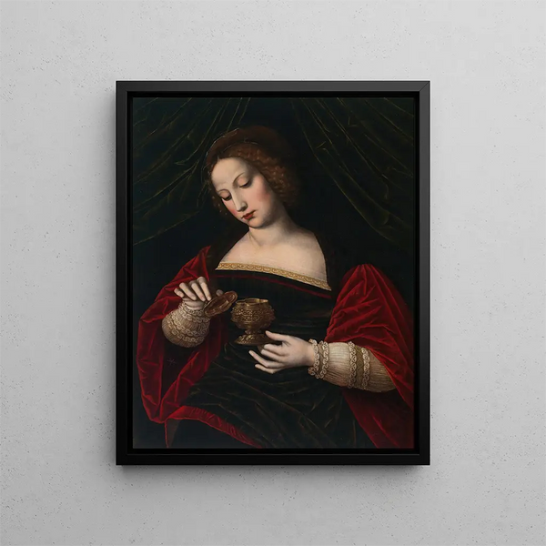 Marie-Madeleine - Ambrosius Benson — framed artwork on a wall
