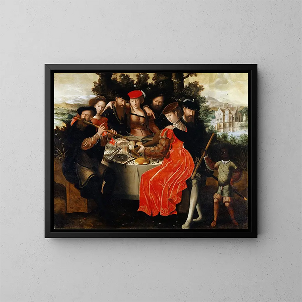 Outdoor Music Society Painting - Ambrosius Benson — framed artwork on a wall