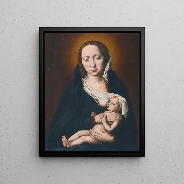 Virgin and Child - Ambrosius Benson — framed artwork on a wall