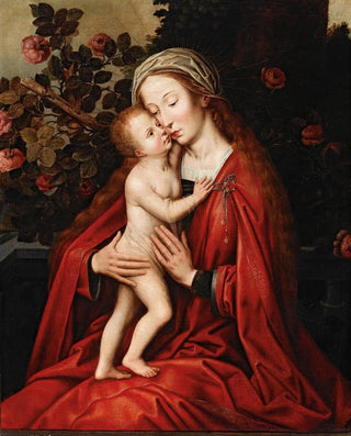 The Virgin and Child in a Rose Garden - Atelier of Ambrosius Benson — artwork view