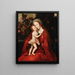 The Virgin and Child in a Rose Garden - Atelier of Ambrosius Benson — framed artwork on a wall