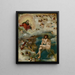 The Christ Intercedes with God the Father - Ambrosius Holbein — framed artwork on a wall