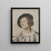 Portrait of a Young Man - Ambrosius Holbein — framed artwork on a wall