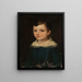 Portrait of Oktawian Szukiewicz child - Ambroży Mieroszewski — framed artwork on a wall