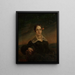Portrait of a young woman - Ambroży Mieroszewski — framed artwork on a wall