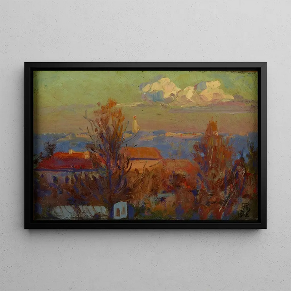 Landscape - Ambroży Sabatowski — framed artwork on a wall