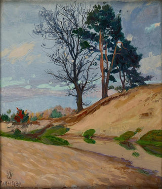 Sandy riverbank of the Kamienna River - Ambroży Sabatowski — artwork view