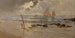 Sailboats in the English Channel Clear Weather near Carolles - Amédée Julien Marcel Clément — artwork view