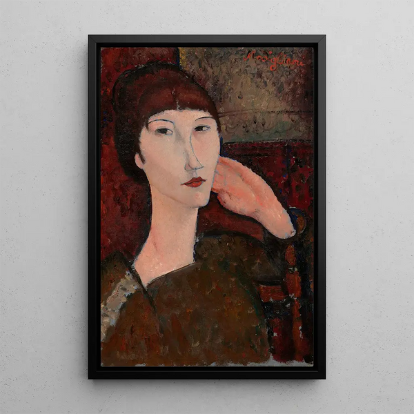 Reproduction of the painting Adrienne, femme à la frange - Amedeo Modigliani