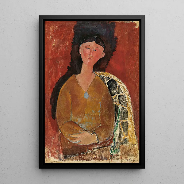Reproduction of the painting Beatrice Hastings sitting - Amedeo Modigliani