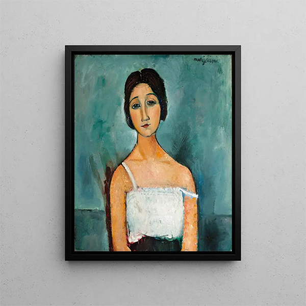 Christine - Amedeo Modigliani — framed artwork on a wall