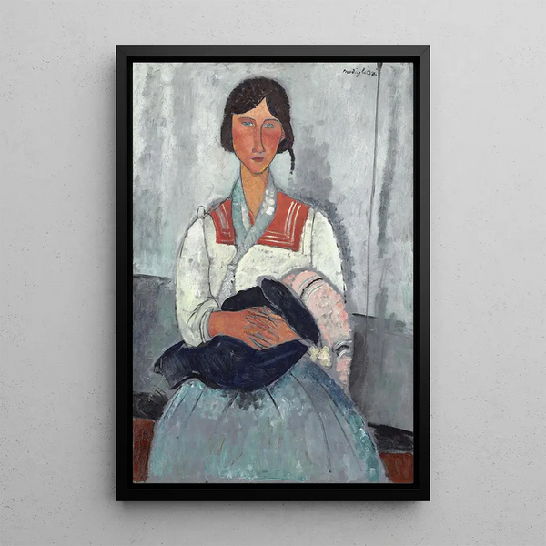 Reproduction of the painting Woman Gypsy with Baby - Amedeo Modigliani