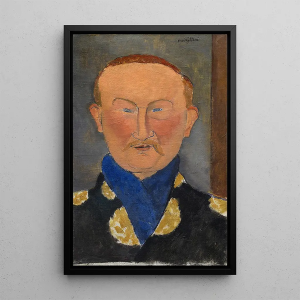 Léon Bakst - Amedeo Modigliani — framed artwork on a wall