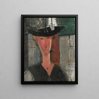 Madame Pompadour - Amedeo Modigliani — framed artwork on a wall