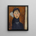 Marie Marie Fille du Peuple - Amedeo Modigliani — framed artwork on a wall