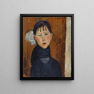 Marie Marie Fille du Peuple - Amedeo Modigliani — framed artwork on a wall
