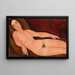 Nude on a Divan - Amedeo Modigliani — framed artwork on a wall