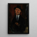 Paul Guillaume Novo Pilota - Amedeo Modigliani — framed artwork on a wall