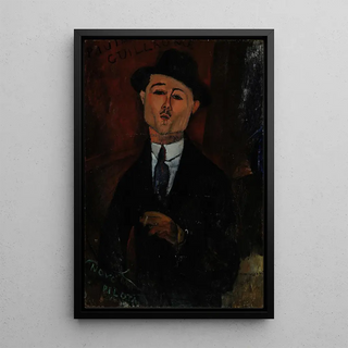 Paul Guillaume Novo Pilota - Amedeo Modigliani — framed artwork on a wall