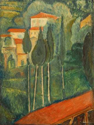 Landscape in the South - Amedeo Modigliani — artwork view