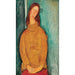 Portrait Painting of Jeanne Hébuterne - Amedeo Modigliani — artwork view