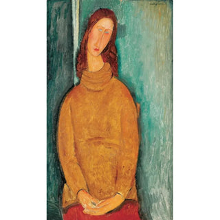 Portrait Painting of Jeanne Hébuterne - Amedeo Modigliani — artwork view
