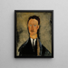 Portrait of the artist Léopold Survage - Amedeo Modigliani — framed artwork on a wall