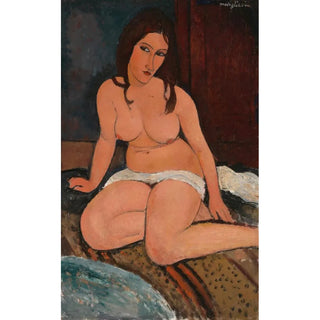 Nude Sitting Painting - Amedeo Modigliani — artwork view