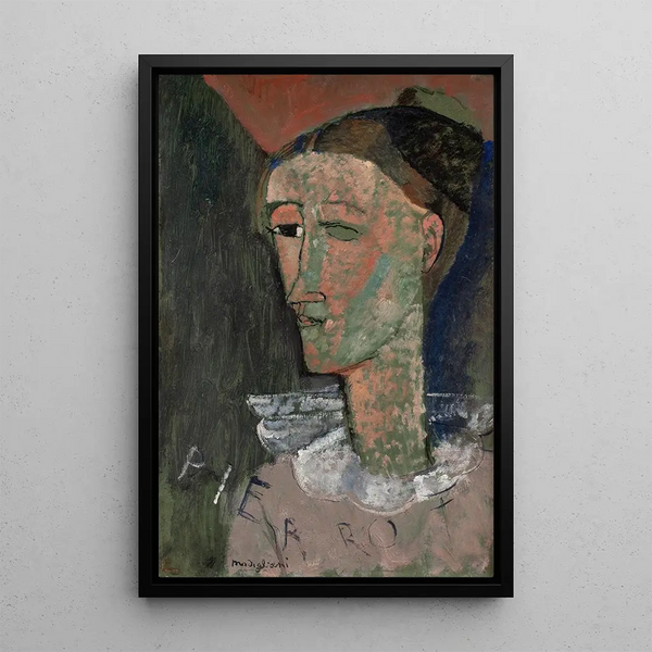 Reproduction of the painting Self-portrait in Pierrot - Amedeo Modigliani