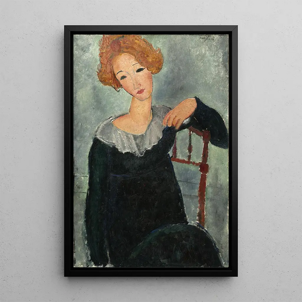 Reproduction of the painting Woman with Red Hair - Amedeo Modigliani