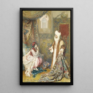 The Carpet Seller - Amedeo Simonetti — framed artwork on a wall