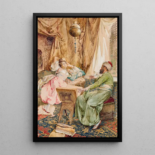 The Reader - Amedeo Simonetti — framed artwork on a wall